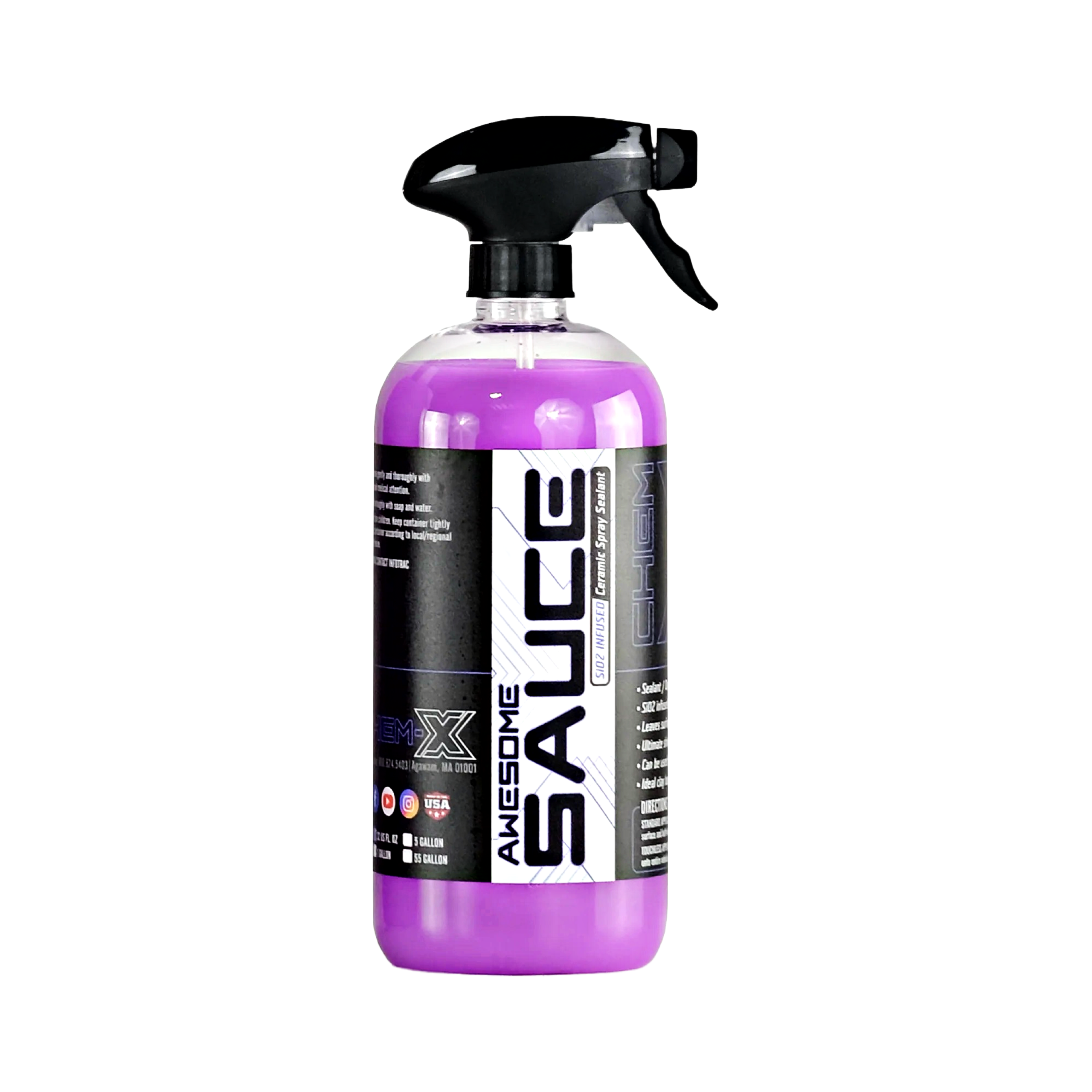 Chem-X Awesome Sauce: SiO2 Infused Ceramic Spray Sealant – The Chem-X Awesome Sauce: SiO2 Infused Ceramic Spray Sealant – The