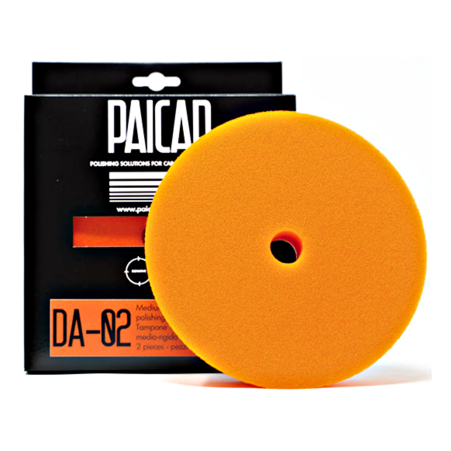 PAICAR DA-02 Medium-Hard Orange Foam Pad (2 Pack)