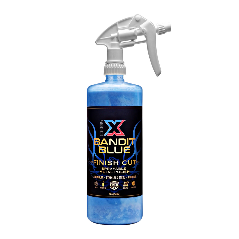 Chem-X Bandit Blue: Finish Cut Sprayable Metal Polish