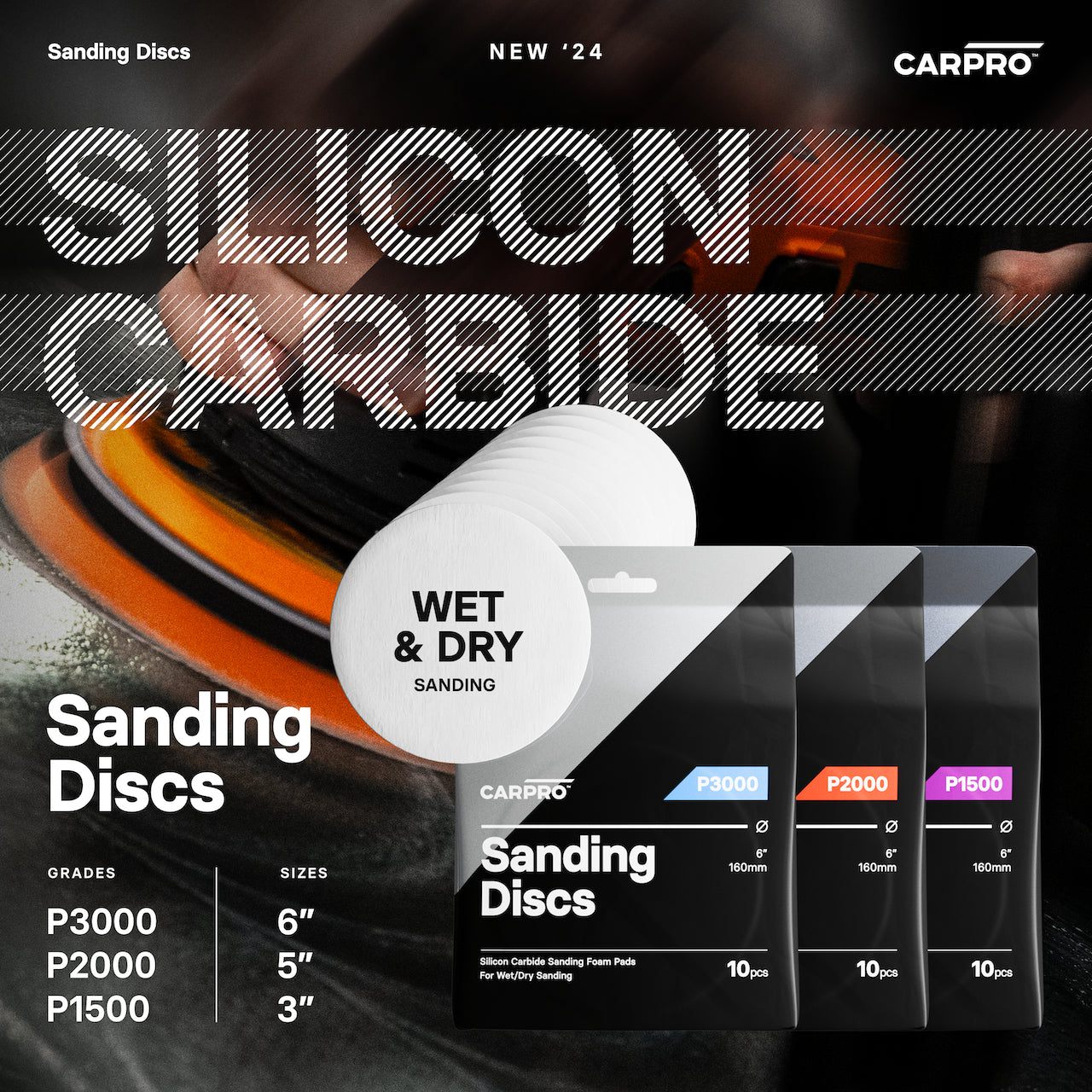 CARPRO Silicon Carbide Sanding Disc