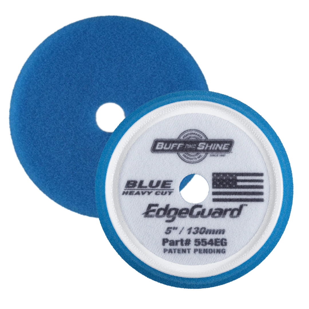 EdgeGuard Blue Coarse Foam Pad - Heavy Cut (2 Pack)