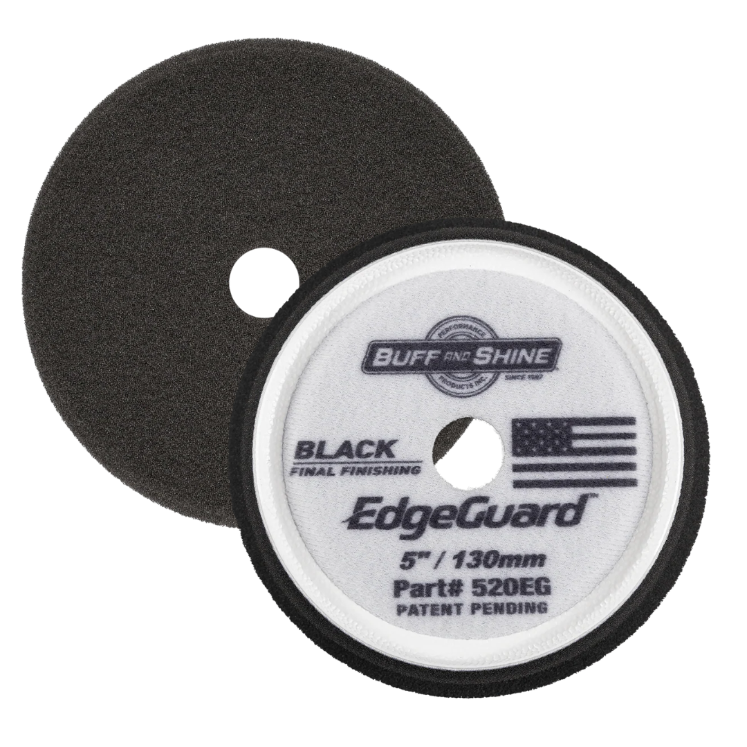 EdgeGuard Black Foam Pad - Final Finishing (2 Pack)