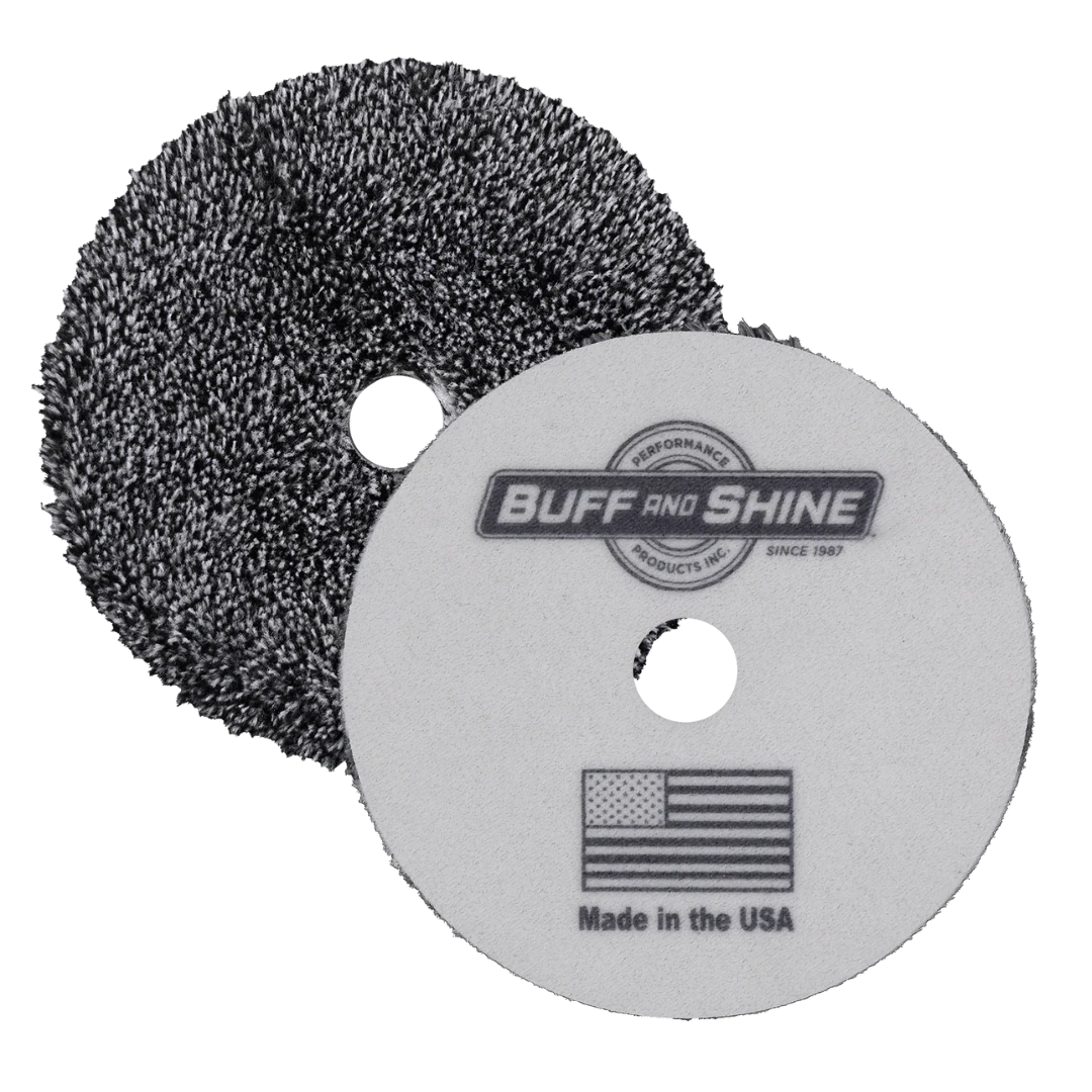 URO Fiber® Microfiber Pad (Black/White Fibers) White Foam Interface - Cutting